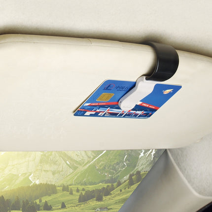 Multifunctional Car Glasses Mount Holder Card Bill Storage Clip
