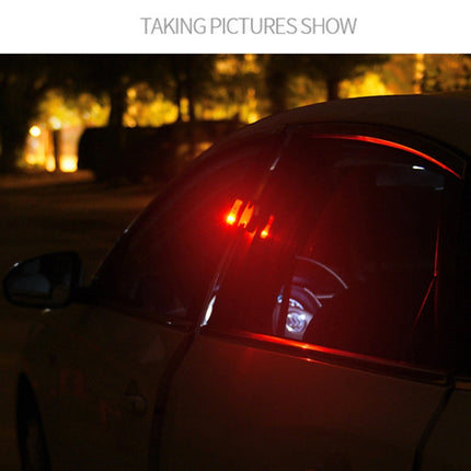2 PCS Car LED Door Warning Lights Anti-collision Door Opening Lamp Flashing Lights, Door Warning Lights (Silver)