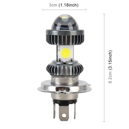 H4 DC9-18V / 4.7W (H)2.2W(L) / 6000K / 500LM Motorcycle LED Headlight with COB Lamp Beads, H4