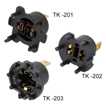 TK-203 1 Pair H7 Halogen Headlight Holder for Mazda 3 5 323 / Kawasaki ER6-F 2002-2005, For Mazda 3 5 323