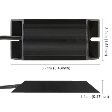 2 PCS 1156 / BAU15S DC12V 50W 6 Ohms Turn Signal / Reversing Light / Brake Light Split Dual Resistance Decoder, 1156 / BAU15S