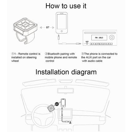 BT009 Car Bluetooth Hands-Free Controller, BT009