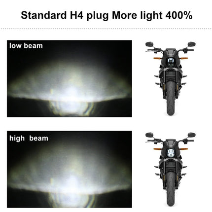 EagleVision DC9-30V 35W 6000K 4000LM 5.75 inch Round Motorcycle 6LEDs Headlight for Harley-Davidson, 5.75 inch 6LEDs