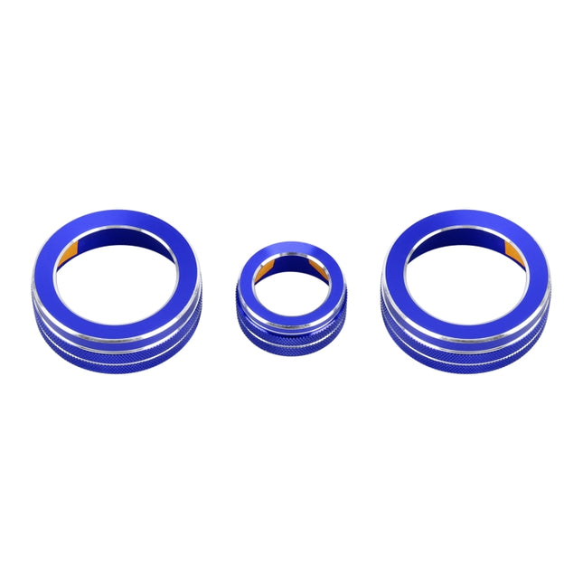 3 PCS Car Metal Air Conditioner Knob Case for Honda CR-V 2017, For Honda CR-V 2017 (Blue), For Honda CR-V 2017 (Red)