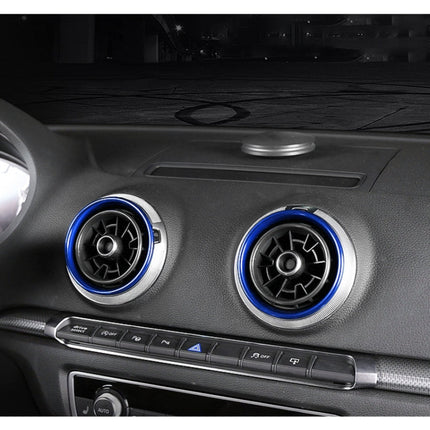 4 PCS Car Metal Air Outlet Decorative Outside Ring for Audi A3 / S3 / Q2L, For Audi A3 / S3 / Q2L