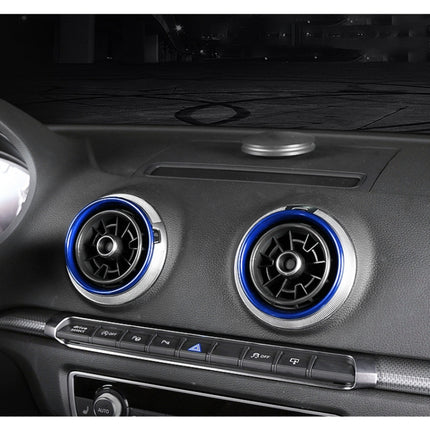4 PCS Car Metal Air Outlet Decorative Outside Ring for Audi A3 / S3 / Q2L, For Audi A3 / S3 / Q2L