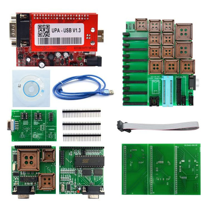 UPA V1.3 Car USB Programmer ECU Chip Tuning Eeprom Full Set, UPA V1.3 Full Set