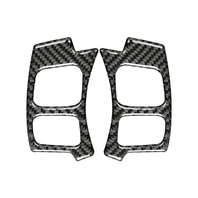 Car Carbon Fiber Steering Wheel Button Decorative Sticker for Lexus IS250 NX200 200t 300h 13-, Left Drive, Steering Wheel Button A Style, Left Drive