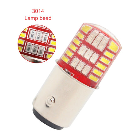 2 PCS 1157 DC12V / 1.1W Motorcycle / Car LED Double Color Flashing Light Turn Signal / Brake Lamp with 42LEDs SMD-3014 Lamp Beads, 1157 DC12V