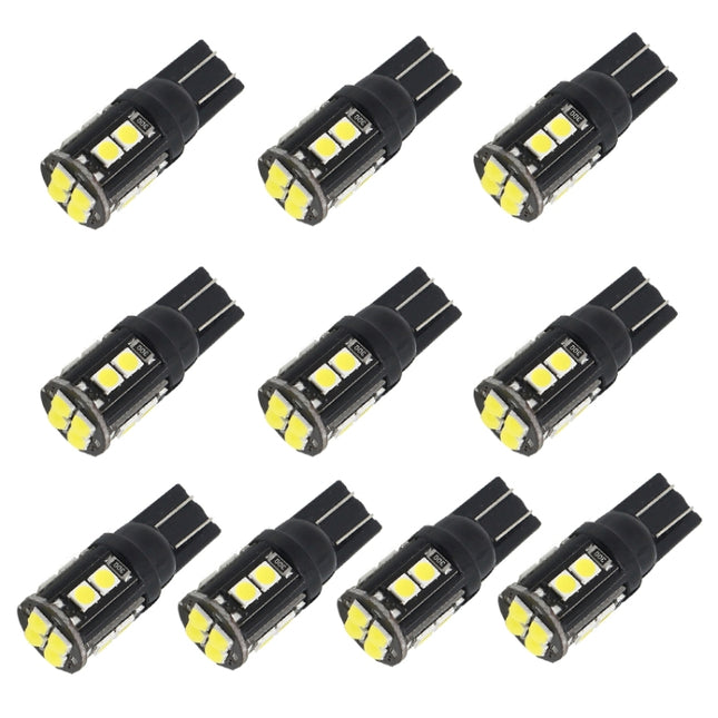 10 PCS T10/168/194 DC12V / 1W / 6000K / 60LM Car Decoding Clearance Lights with 12LEDs SMD-3030 Lamp Beads, T10/168