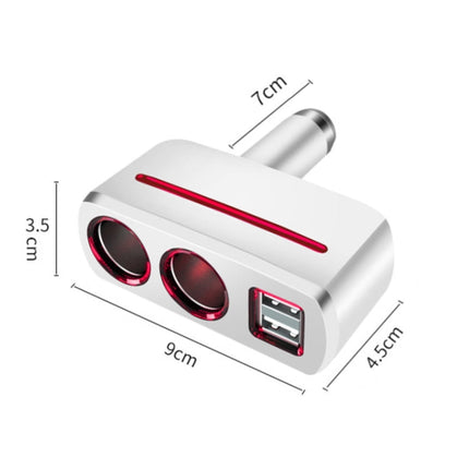 SHUNWEI SD-1918 80W 3.1A Car 2 in 1 Dual USB Charger, SD-1918