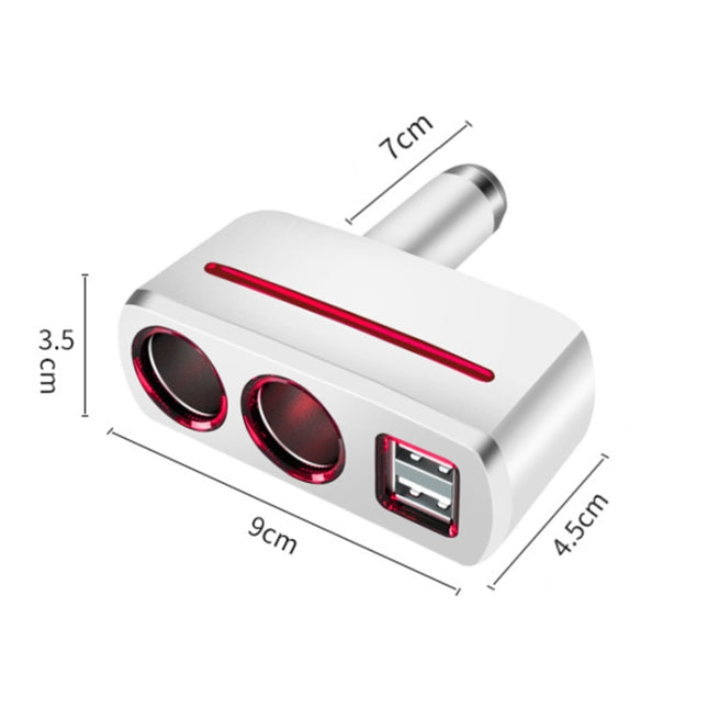 SHUNWEI SD-1918 80W 3.1A Car 2 in 1 Dual USB Charger, SD-1918, SD-1918 (Black)