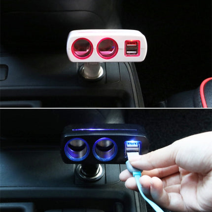 SHUNWEI SD-1918 80W 3.1A Car 2 in 1 Dual USB Charger, SD-1918