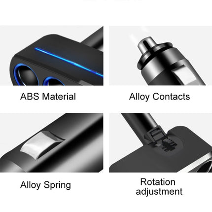 SHUNWEI SD-1918 80W 3.1A Car 2 in 1 Dual USB Charger, SD-1918