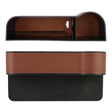 2 PCS Car Multi-functional Principal And Deputy Driver Seat Console Leather Box, Seat Console Leather Box (Beige), Seat Console Leather Box (Red), Seat Console Leather Box (Brown), Seat Console Leather Box (Black)