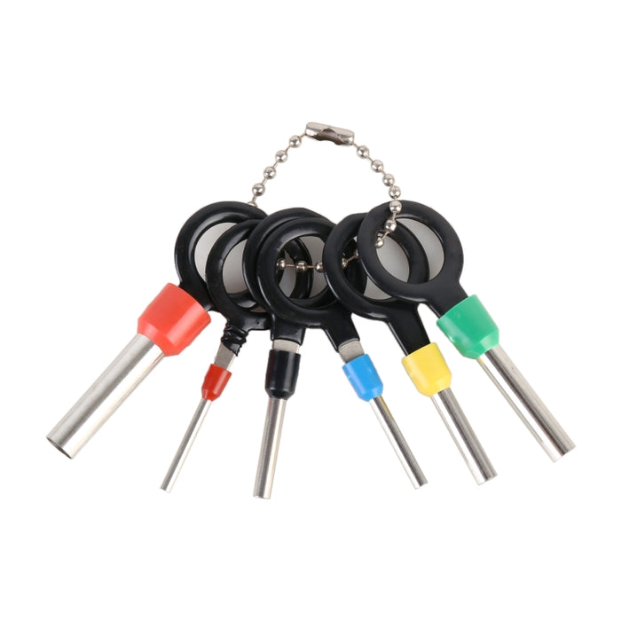 6 in 1 Car Plug Circuit Board Wire Harness Terminal Extraction Pick Connector Crimp Pin Back Needle Remove Tool, 6 in 1