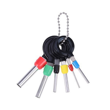 6 in 1 Car Plug Circuit Board Wire Harness Terminal Extraction Pick Connector Crimp Pin Back Needle Remove Tool, 6 in 1
