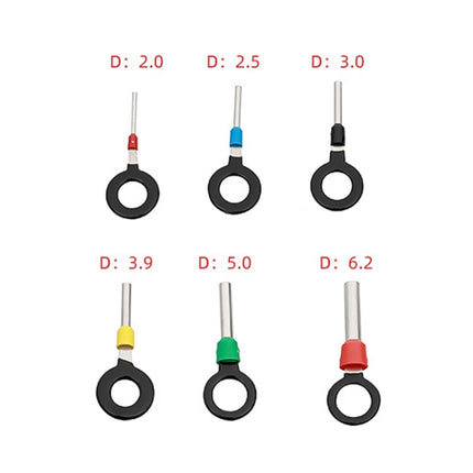 6 in 1 Car Plug Circuit Board Wire Harness Terminal Extraction Pick Connector Crimp Pin Back Needle Remove Tool, 6 in 1