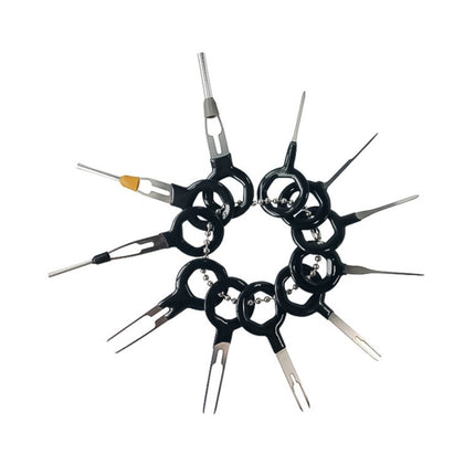 29 in 1 Car Plug Circuit Board Wire Harness Terminal Extraction Pick Connector Crimp Pin Back Needle Remove Tool, 29 in 1
