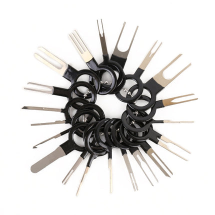 59 in 1 Car Plug Circuit Board Wire Harness Terminal Extraction Pick Connector Crimp Pin Back Needle Remove Tool, 59 in 1