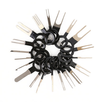 59 in 1 Car Plug Circuit Board Wire Harness Terminal Extraction Pick Connector Crimp Pin Back Needle Remove Tool, 59 in 1