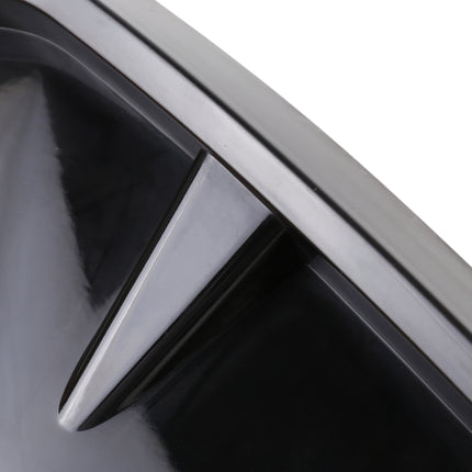 2 PCS Car Soft Silicone Decorative Sticker Outside Sticker, Bright Black, Bright Black