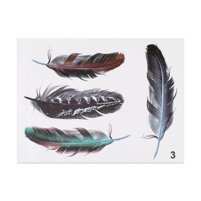Feather Car Body Random Stickers, Pattern 3