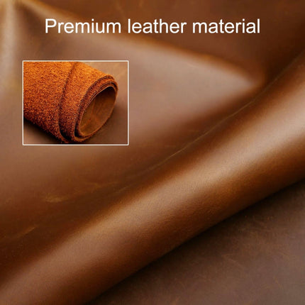 Hallmo Car Cowhide Leather Key Protective Cover Key Case for Hyundai IX35 A Style, For Hyundai IX35 A Style