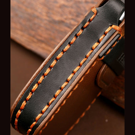 Hallmo Car Cowhide Leather Key Protective Cover Key Case for Audi A6L / A8L / A4 / A7 / A5 B Style