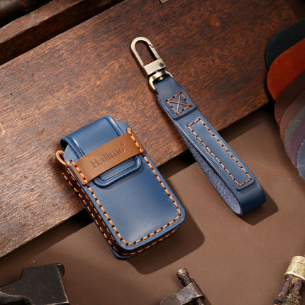 Hallmo Car Cowhide Leather Key Protective Cover Key Case for Honda Civic / Accord 4-button, For Honda Civic / Accord 4-button