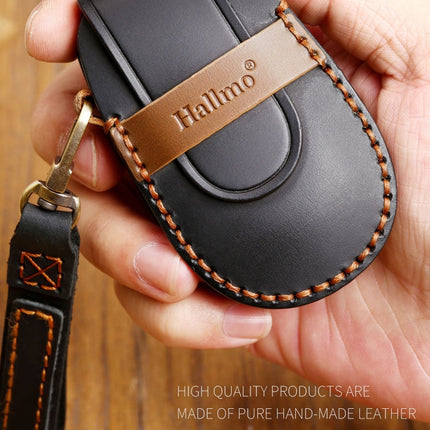 Hallmo Car Cowhide Leather Key Protective Cover Key Case for NIO ES6 / ES8, For NIO ES6 / ES8