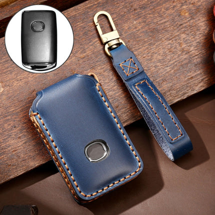 Hallmo Car Cowhide Leather Key Protective Cover Key Case for New Mazda Axela, For New Mazda Axela