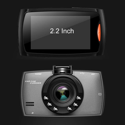 G30 2.2 inch Car 480P Single Recording Driving Recorder DVR Support Parking Monitoring / Loop Recording, 2.2 inch