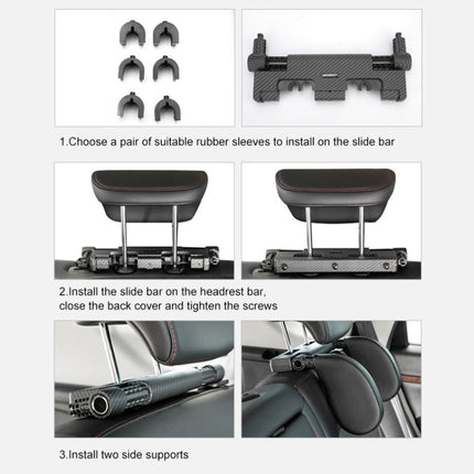 A03 Adjustable Car Auto U-shaped Memory Foam Neck Rest Cushion Seat Pillow, A03 (Brown), A03 (Red), A03 (Beige), A03 (Grey), A03 (Black)