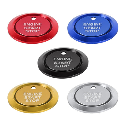 Car Engine Start Key Push Button Ring Trim Sticker Decoration for Ford F150, For Ford F150 (Silver), For Ford F150 (Black), For Ford F150 (Gold), For Ford F150 (Blue), For Ford F150 (Red)