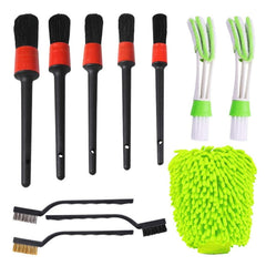 11 in 1 Car Wash Cleaning Brush Tools Set, Random Color Delivery, 11 in 1