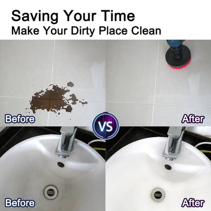 14 in 1 4 inch Sponge Scouring Pad Floor Wall Window Glass Cleaning Descaling Electric Drill Brush Head Set, Random Color Delivery, 14 in 1