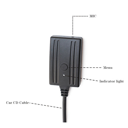 Car MFD2 RNS2 18PIN Bluetooth Music AUX Digital Audio Cable + MIC + Music Change for Audi / Volkswagen / Skoda