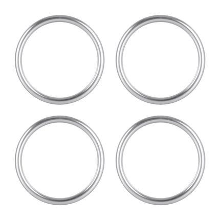 4 PCS / Set Air Conditioning Vent Metal Decorative Ring for Audi A1, For Audi A1