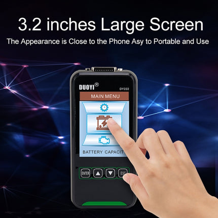 DUOYI DY222 Car 12V / 24V Battery Tester, DY222