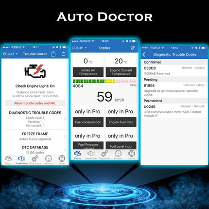 Mini Bluetooth 4.0 ELM327 OBD Car Fault Diagnostic Scanner with Power Switch, Bluetooth 4.0 with Power Switch