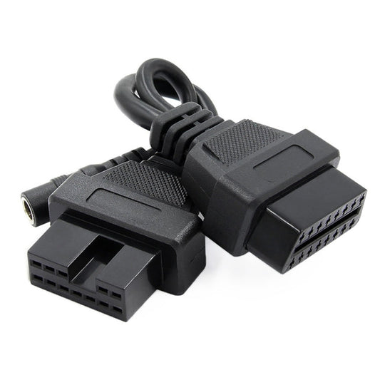 12Pin to 16Pin Car OBD2 Conversion Cable OBDII Diagnostic Adapter Cable for Mitsubishi, 12Pin to 16Pin for Mitsubishi