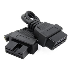 12Pin to 16Pin Car OBD2 Conversion Cable OBDII Diagnostic Adapter Cable for Mitsubishi, 12Pin to 16Pin for Mitsubishi