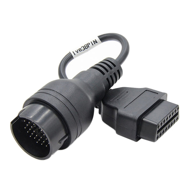 38Pin to 16Pin Truck OBD2 Conversion Cable OBDII Diagnostic Adapter Cable for Iveco, 38Pin to 16Pin for Iveco