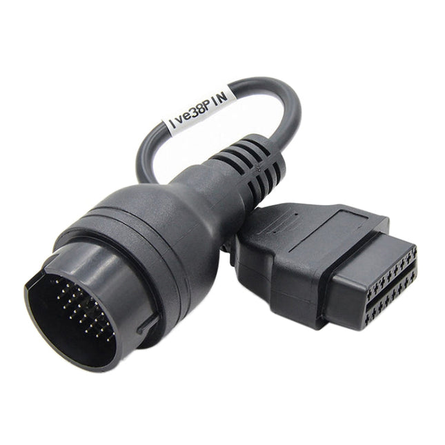 38Pin to 16Pin Truck OBD2 Conversion Cable OBDII Diagnostic Adapter Cable for Iveco, 38Pin to 16Pin for Iveco