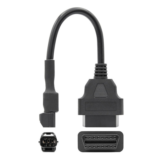 16Pin to 3Pin Motorcycles OBD2 Conversion Cable OBDII Diagnostic Adapter Cable for KYMCO, 16Pin to 3Pin