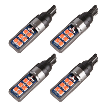 4 PCS T10 DC12V / 4W Car Clearance Light 12LEDs SMD-3030 Lamp Beads, 12LEDs SMD-3030 (Red Light), 12LEDs SMD-3030 (White Light), 12LEDs SMD-3030 (Yellow Light), 12LEDs SMD-3030 (Ice Blue Light), 12LEDs SMD-3030 (Blue Light), 12LEDs SMD-3030 (Pink Light...