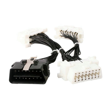 ELM327 OBD2 16Pin Male to 3 Female Car Diagnostic Cable, 16Pin Male to 3 Female