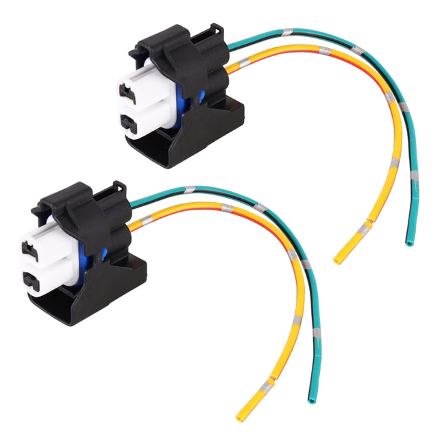 1 Pair Car H11 Bulb Holder Base Female Socket with Cable for Ford, For Ford