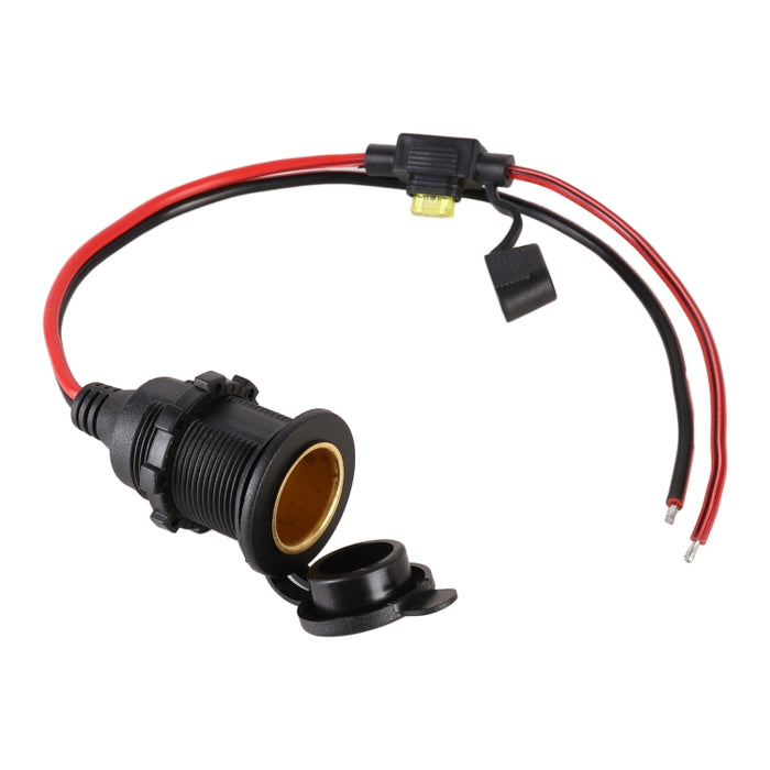 Car Cigarette Lighter Female Socket Plug Connector with Cover, Connector with Cover